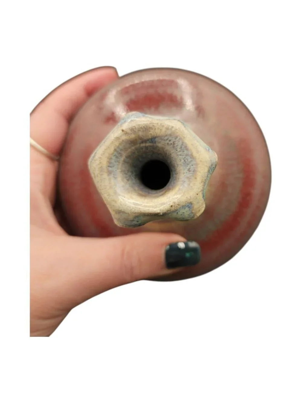 Studio Pottery Vase Signed 5